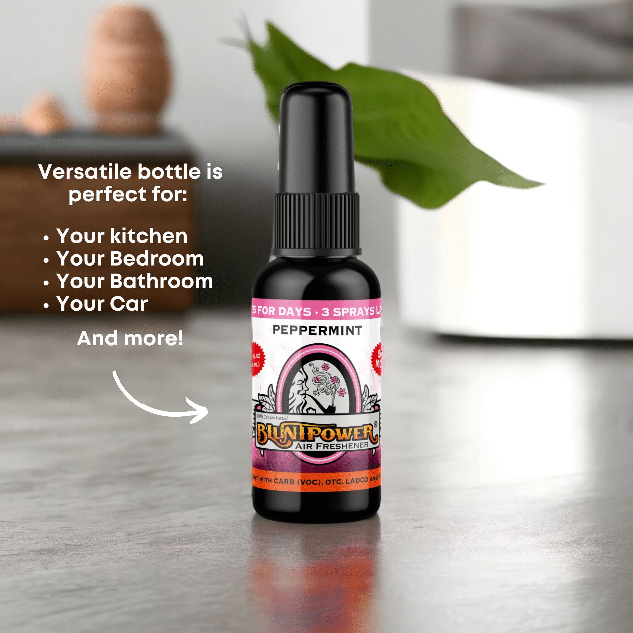 Peppermint Air Freshener Spray - BluntPower Air Freshener