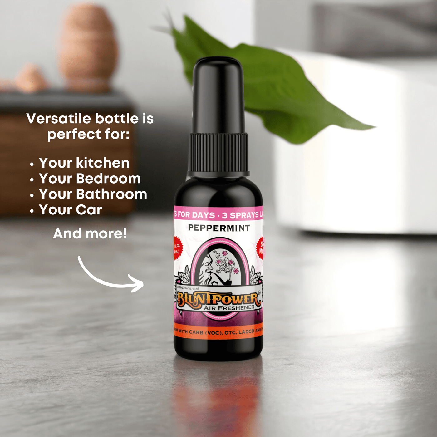 Peppermint Air Freshener Spray - BluntPower Air Freshener