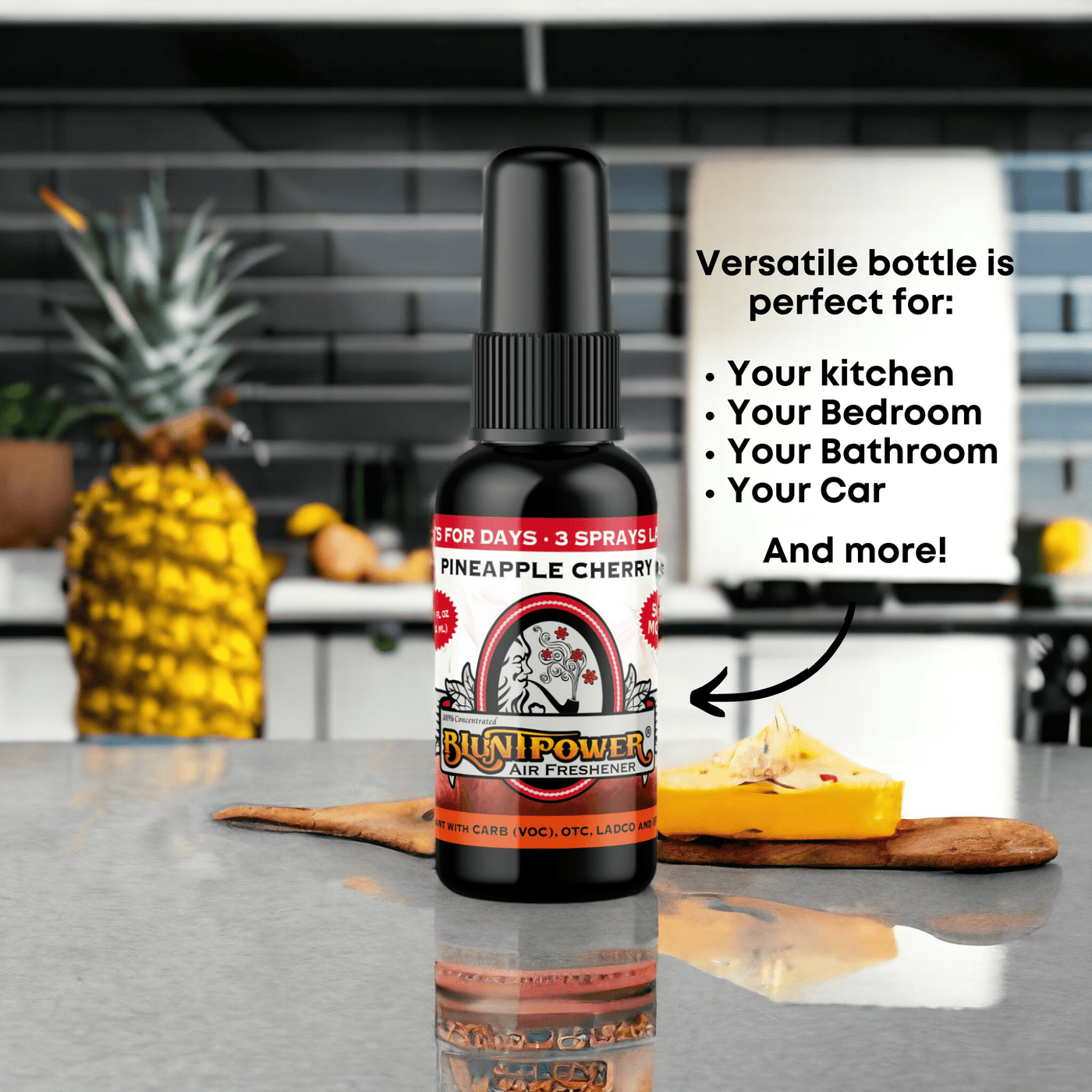 Pineapple Cherry Air Freshener Spray - BluntPower Air Freshener