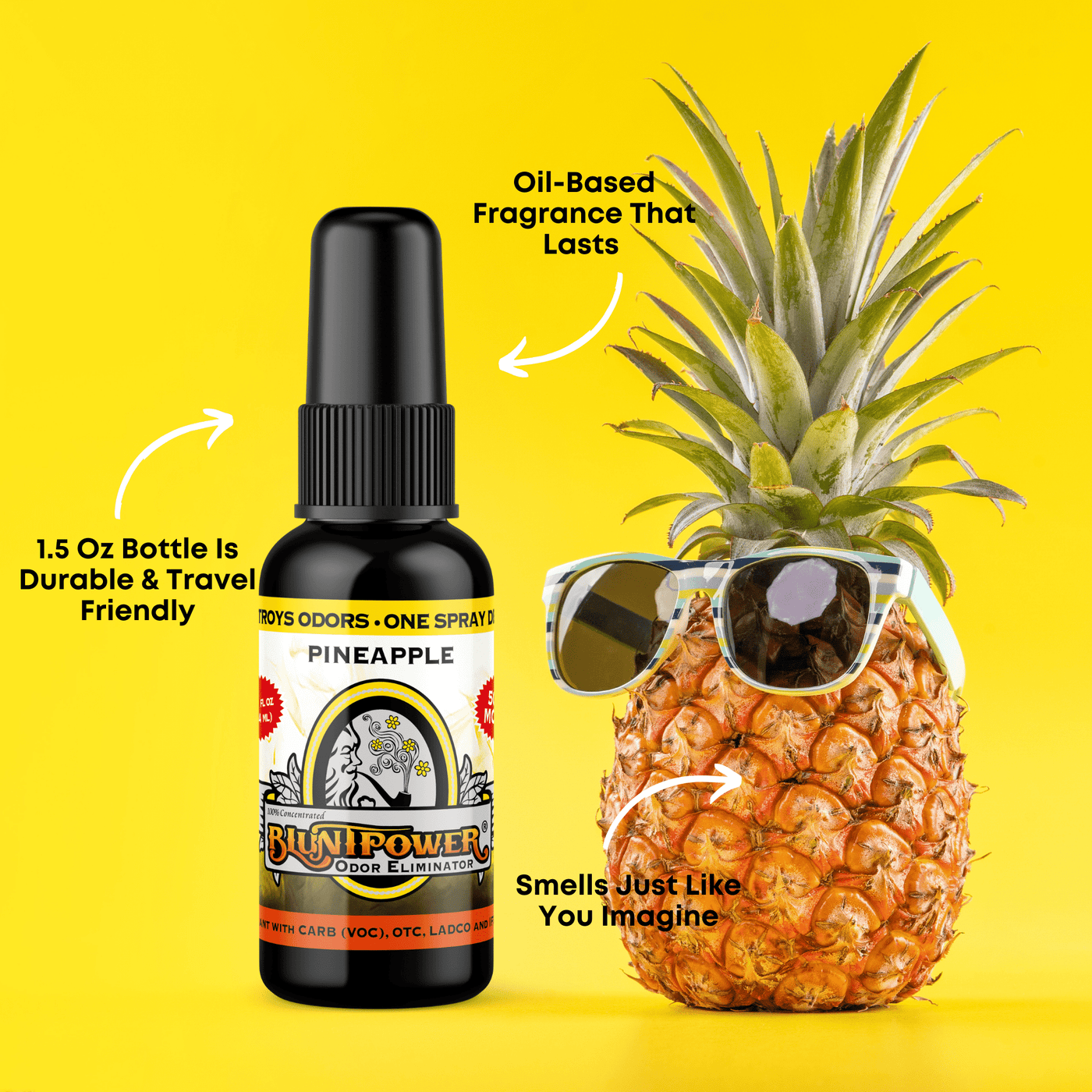 Pineapple Long Lasting Air Freshener Spray - BluntPower Air Freshener