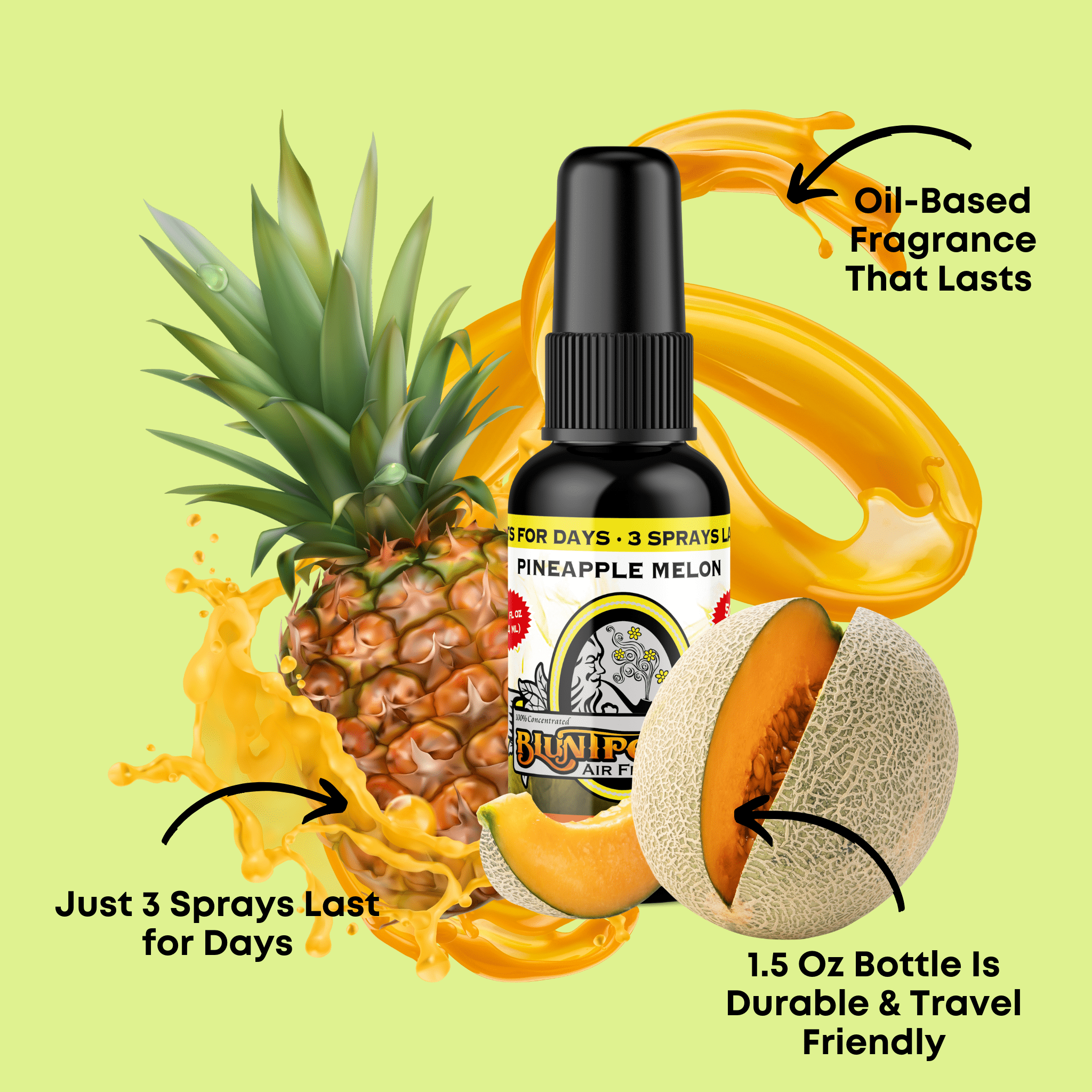 Pineapple Melon Air Freshener Spray - BluntPower Air Freshener