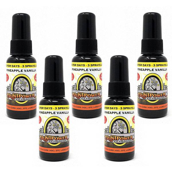 Pineapple Vanilla Air Freshener Bundle (5 Pack) - BluntPower Air Freshener