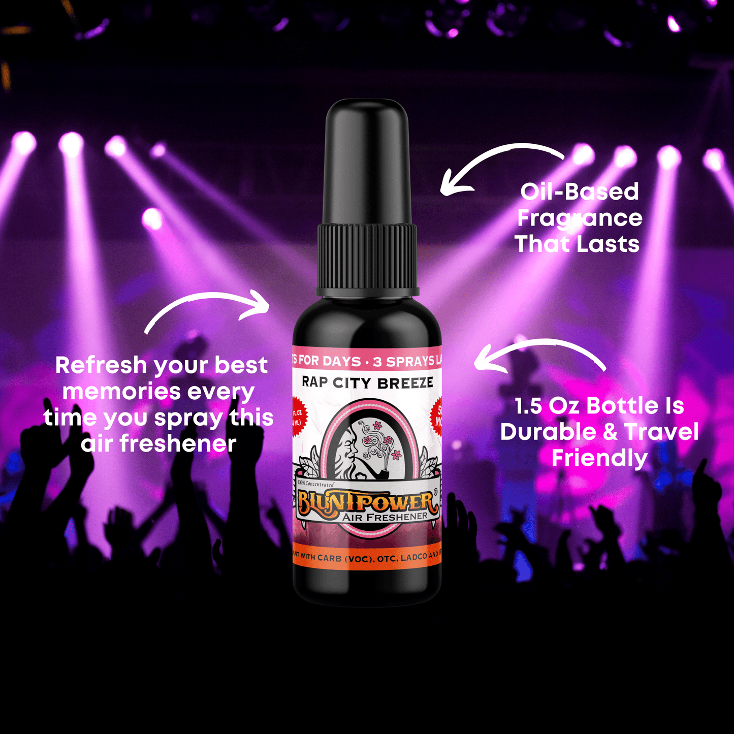 Rap City Breeze Air Freshener Spray - BluntPower Air Freshener