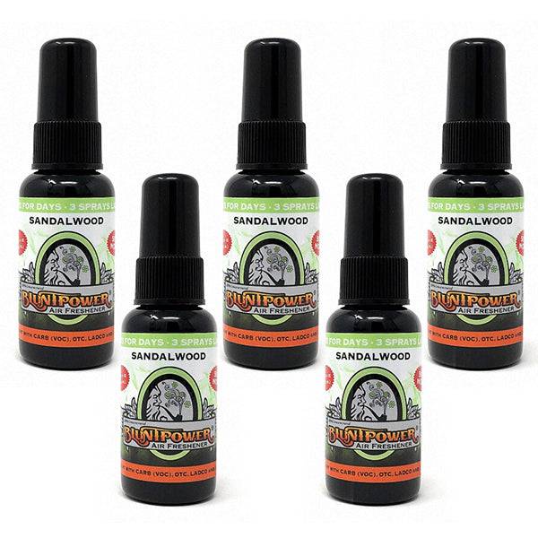 Sandalwood Spray Air Freshener Bundle (5 Pack) - BluntPower Air Freshener