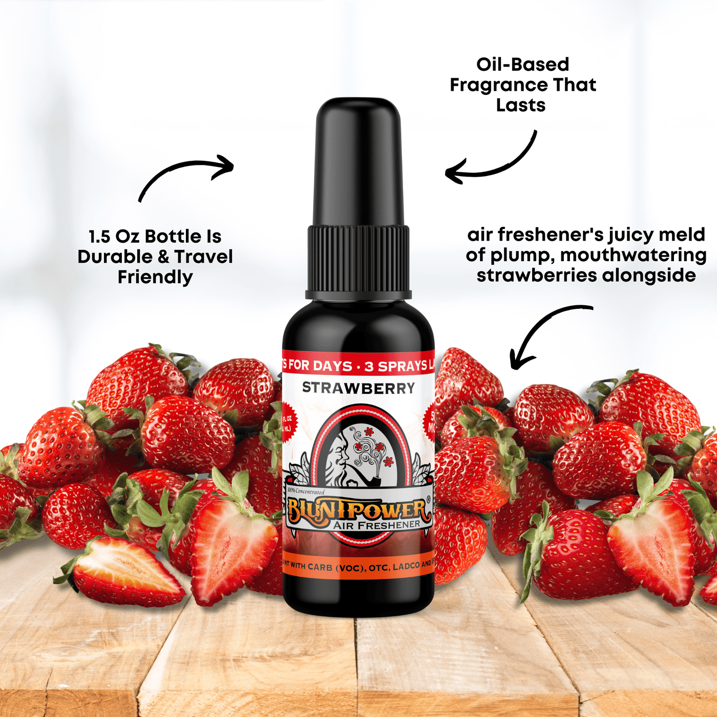 Strawberry Air Freshener Spray - BluntPower Air Freshener