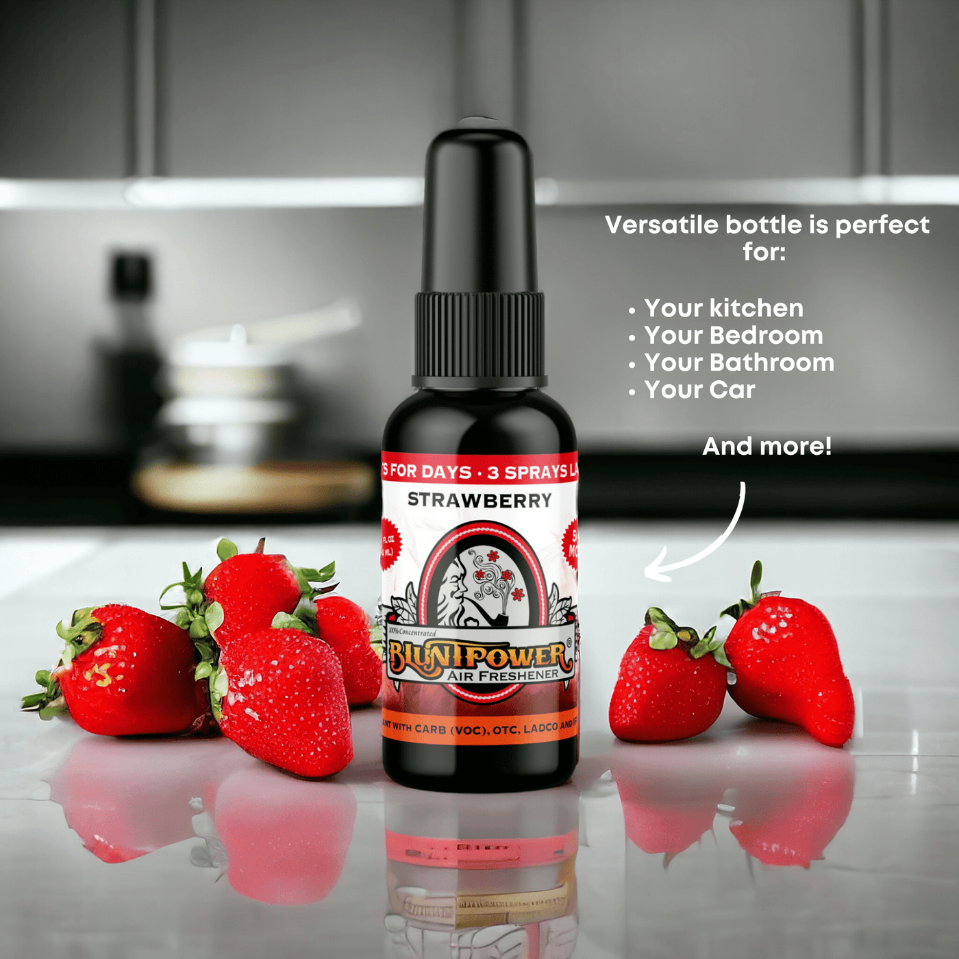 Strawberry Air Freshener Spray - BluntPower Air Freshener