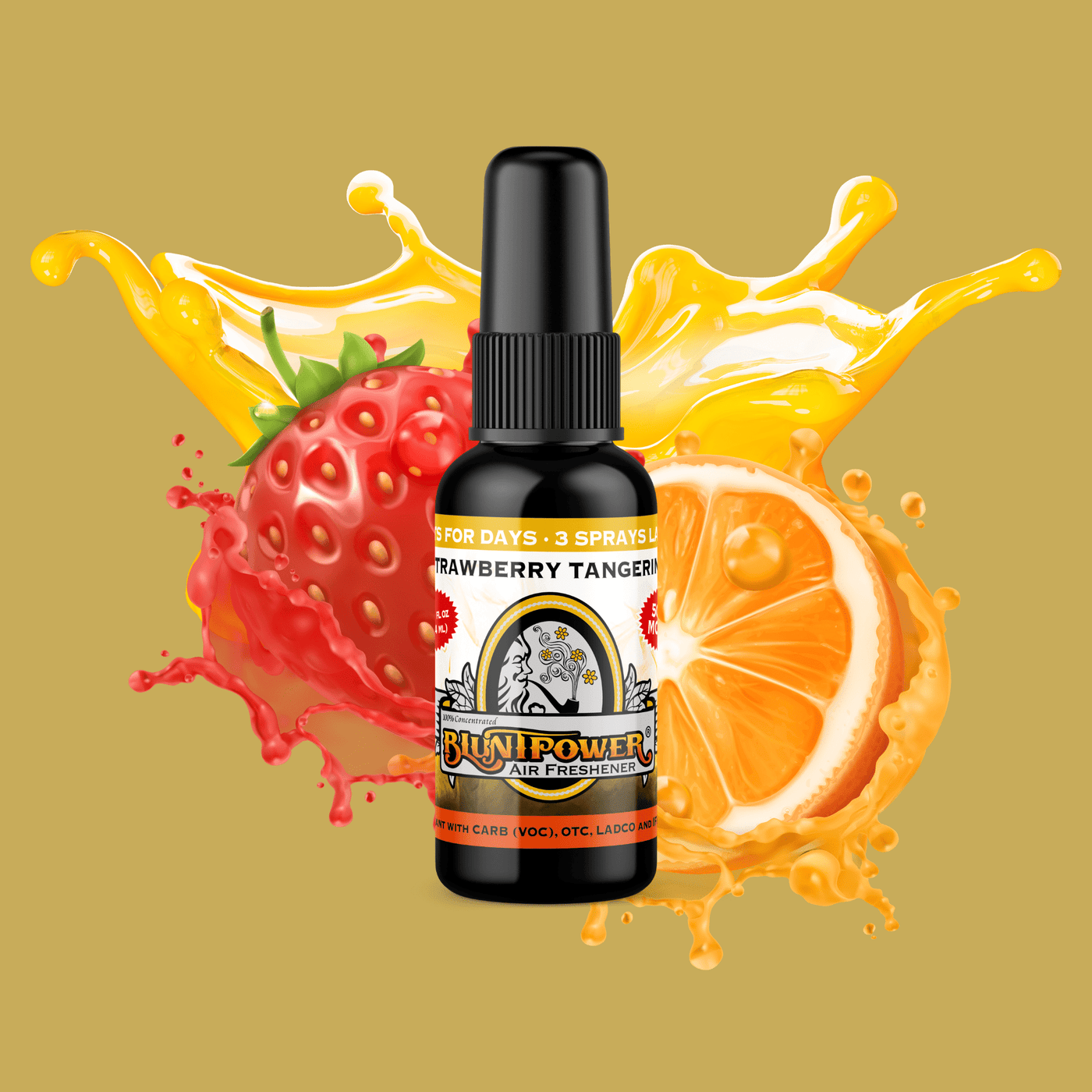 Strawberry Tangerine Air Freshener Spray - BluntPower Air Freshener