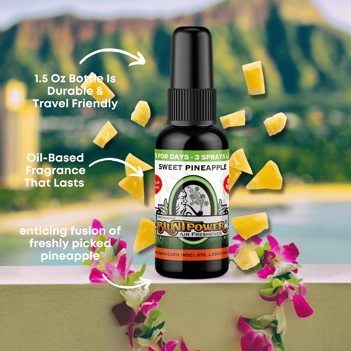 Sweet Pineapple Air Freshener Spray - BluntPower Air Freshener