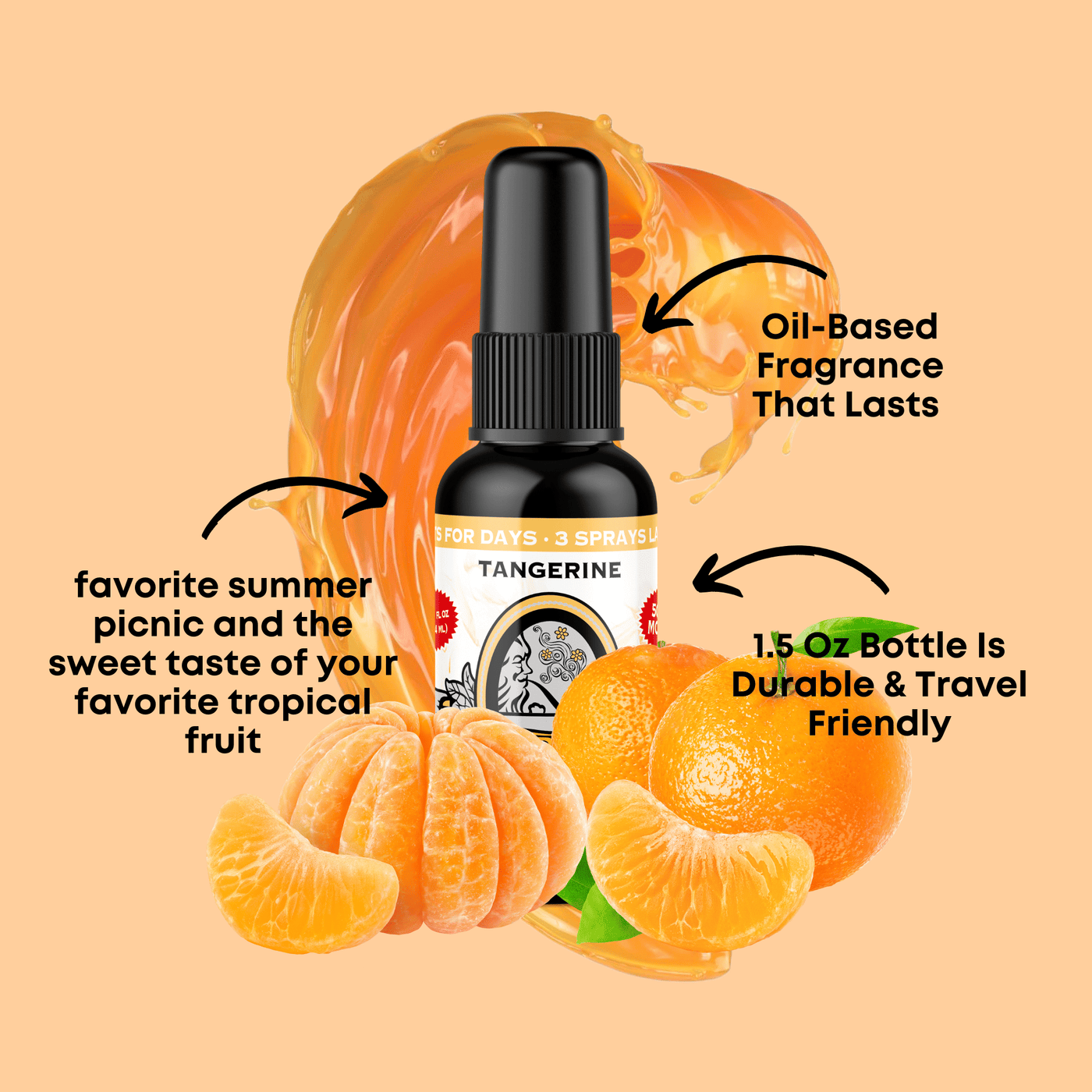 Tangerine Air Freshener Spray - BluntPower Air Freshener