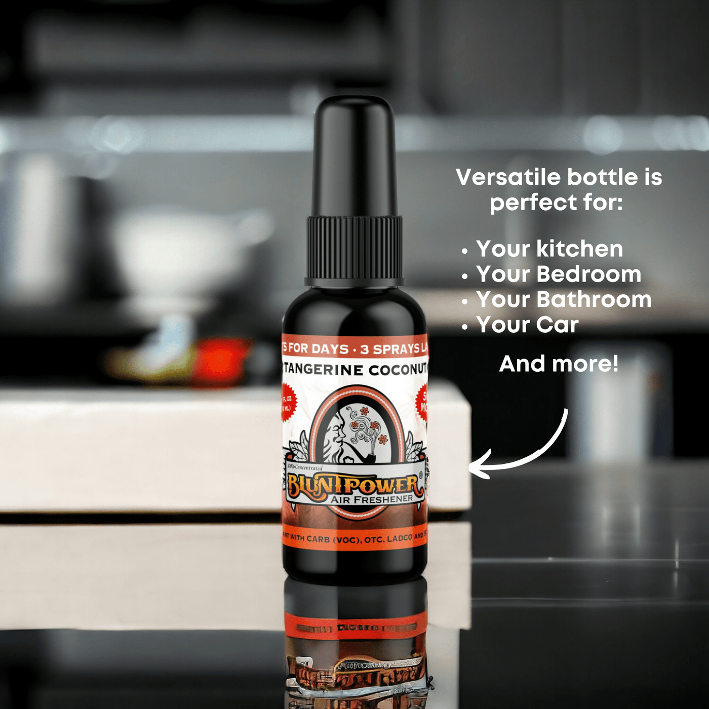 Tangerine Coconut Air Freshener Spray - BluntPower Air Freshener