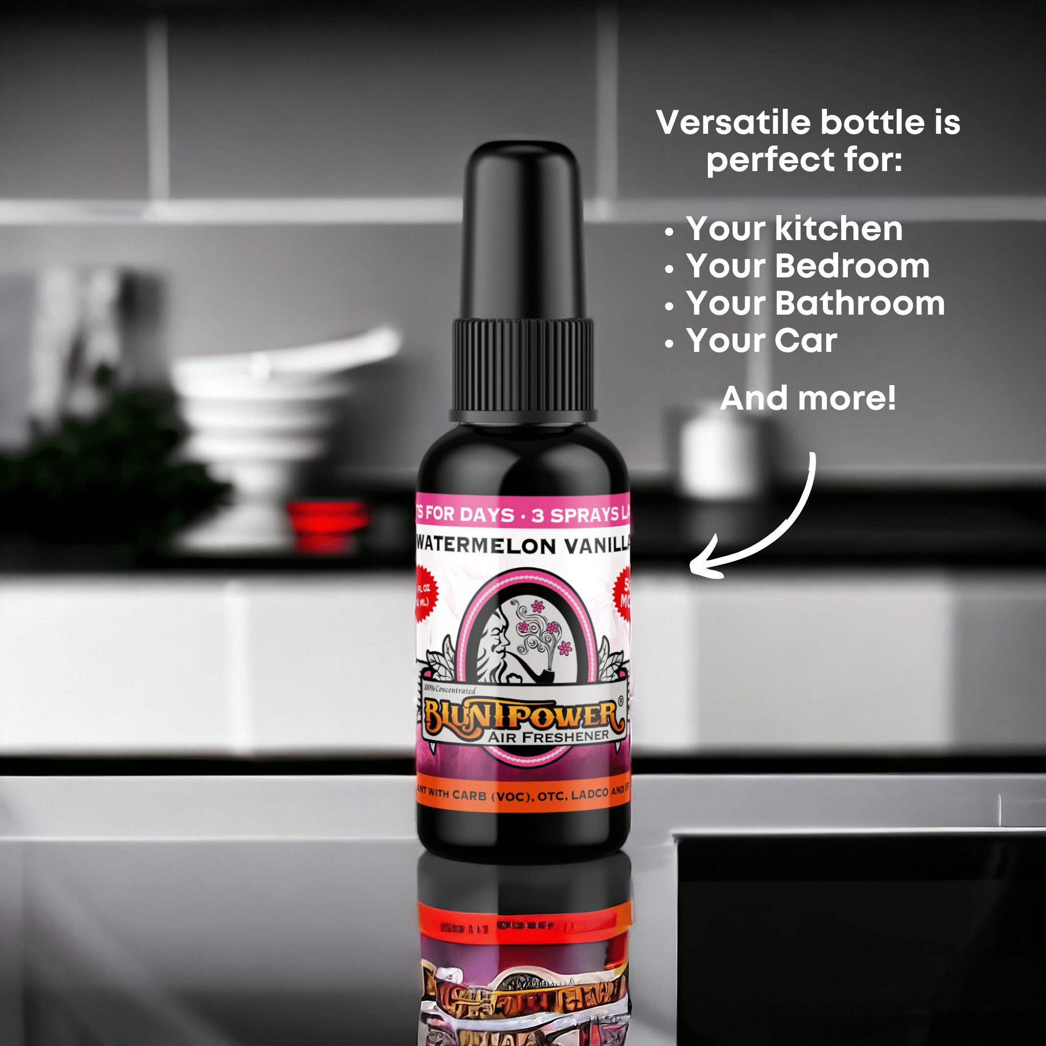 Watermelon Vanilla Air Freshener Spray - BluntPower Air Freshener