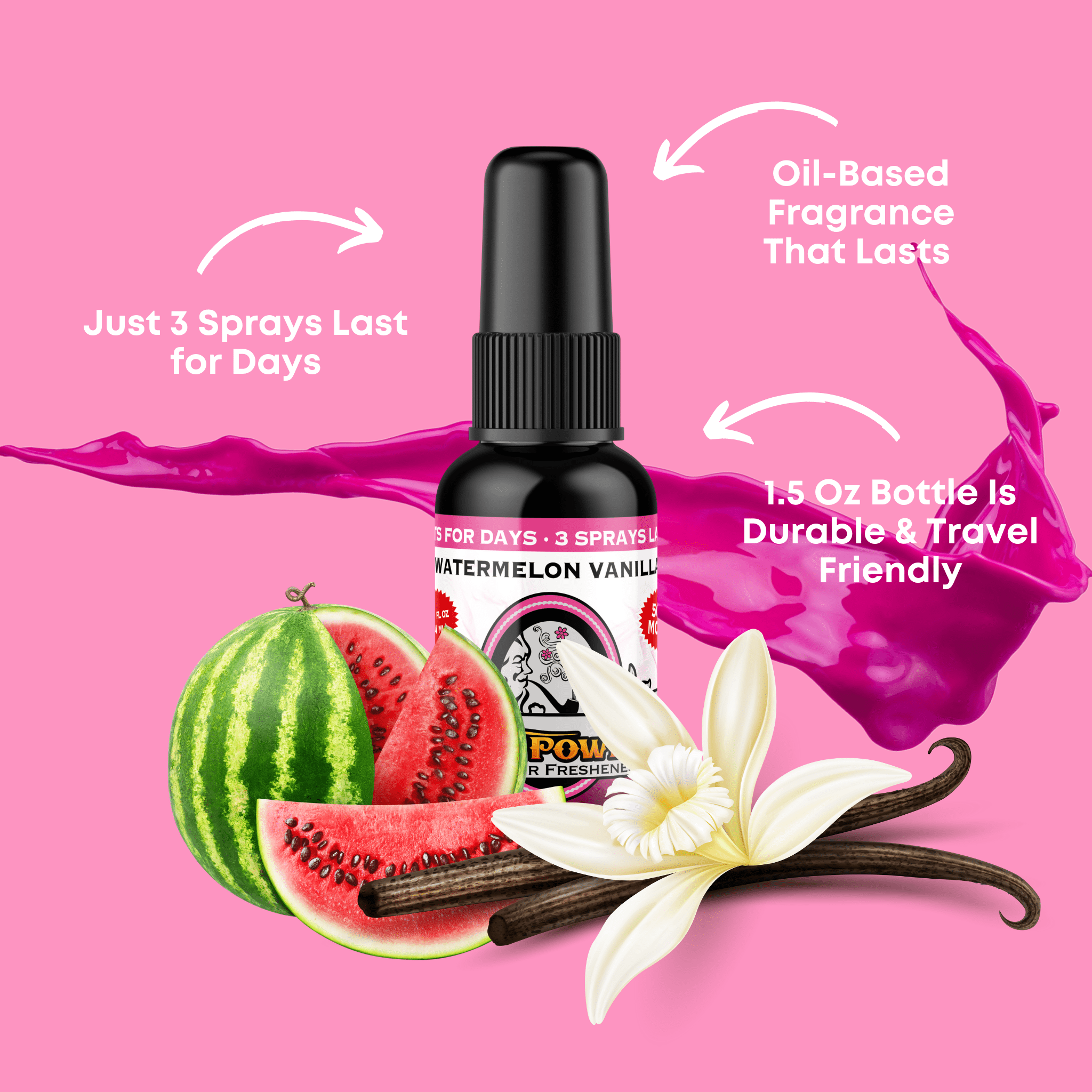 Watermelon Vanilla Air Freshener Spray - BluntPower Air Freshener