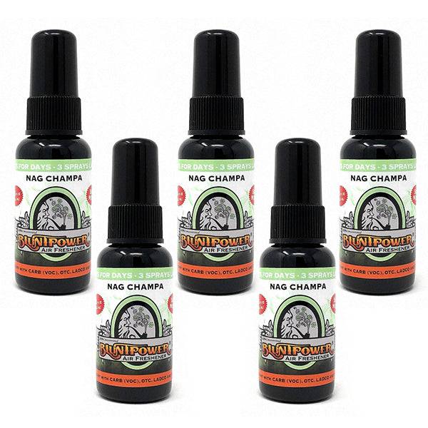 Nag Champa Spray Air Freshener Bundle (5 Pack) - BluntPower Air Freshener