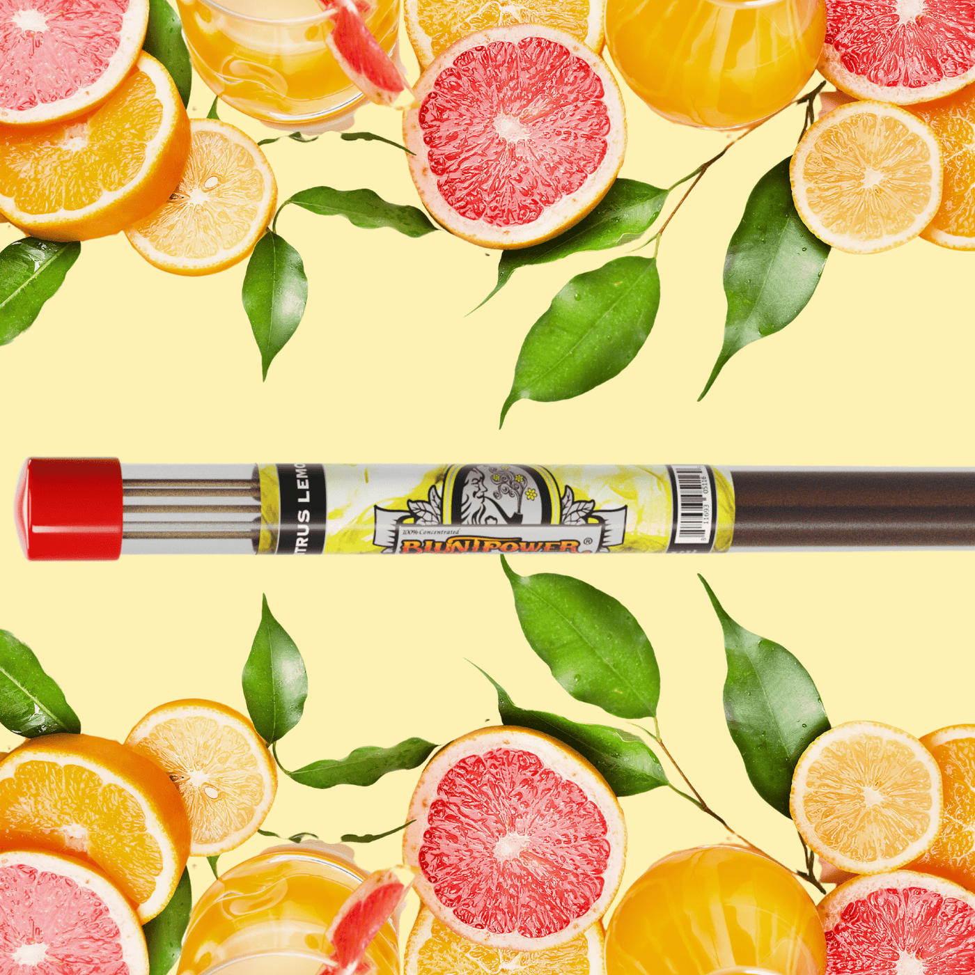 Citrus Lemon Long Incense Sticks - BluntPower Air Freshener