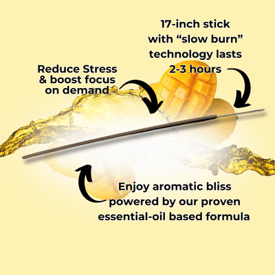 Mango Yellow Long Incense Sticks - BluntPower Air Freshener