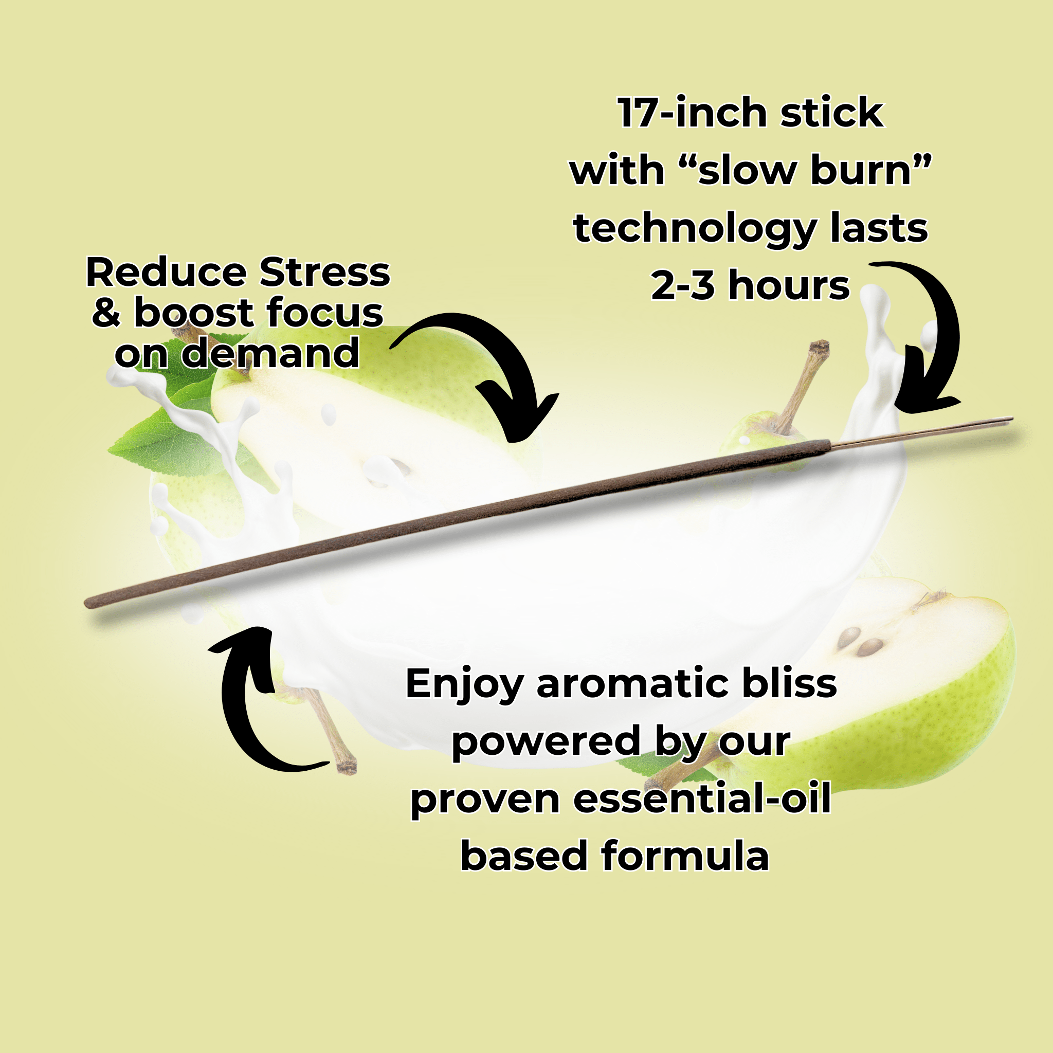 Pear Long Incense Sticks - BluntPower Air Freshener
