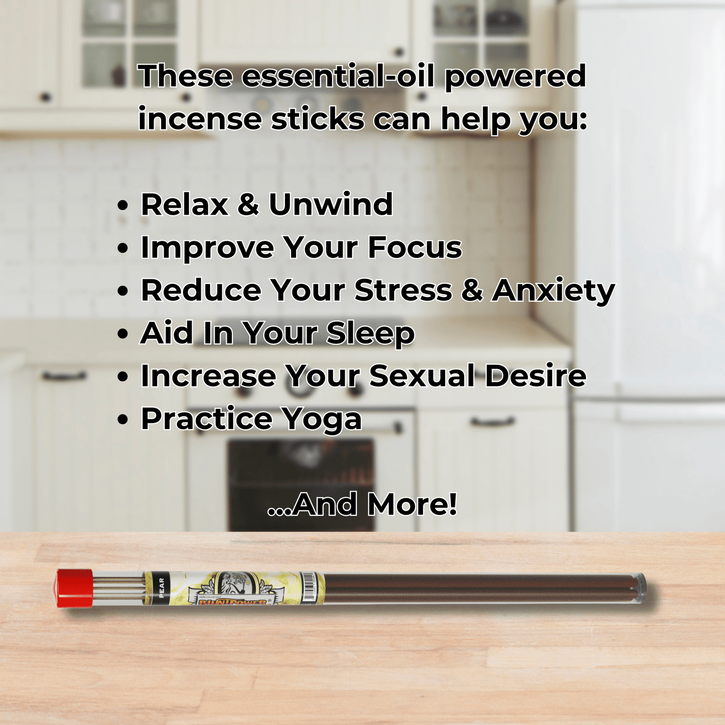 Pear Long Incense Sticks - BluntPower Air Freshener