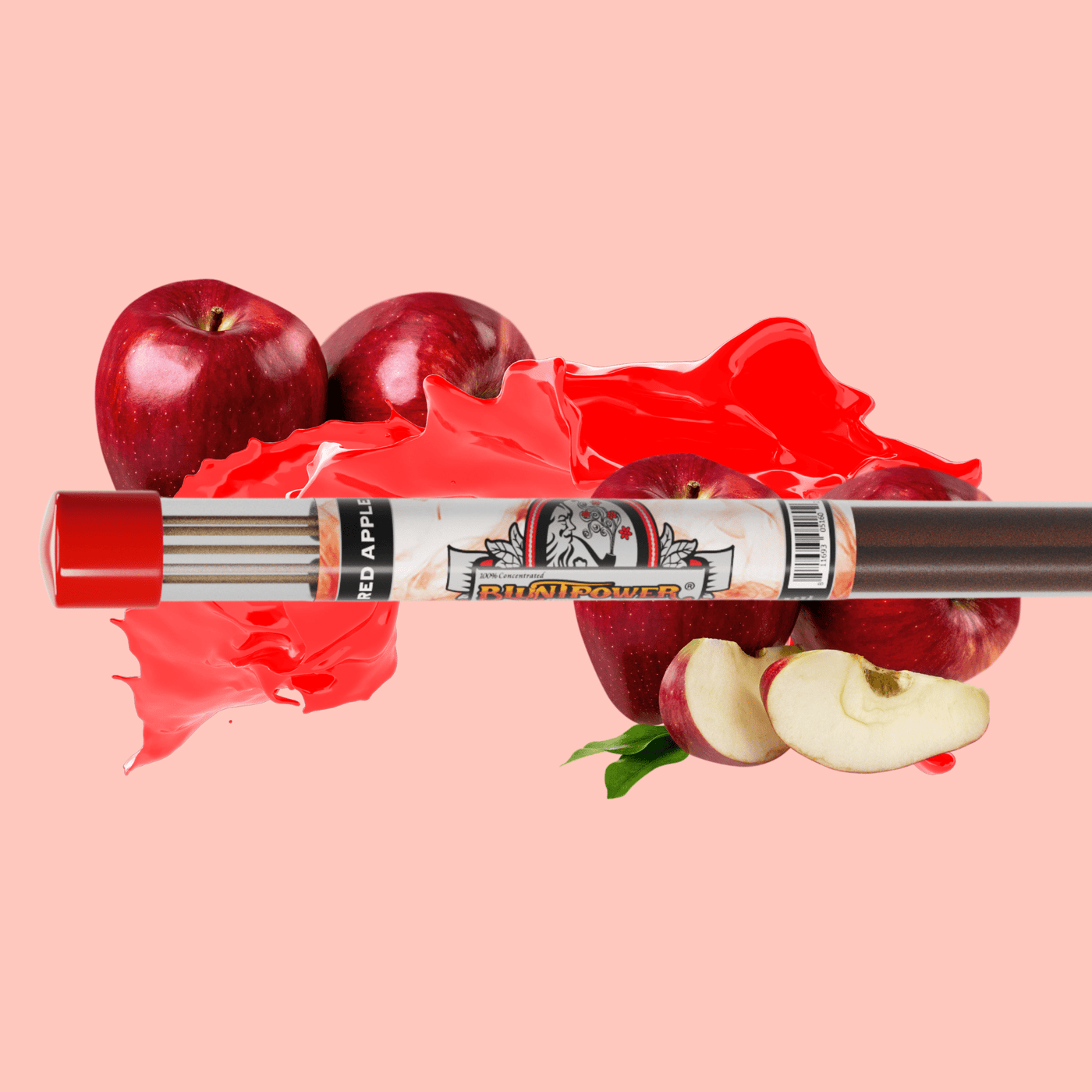 Red Apple Long Incense Sticks - BluntPower Air Freshener