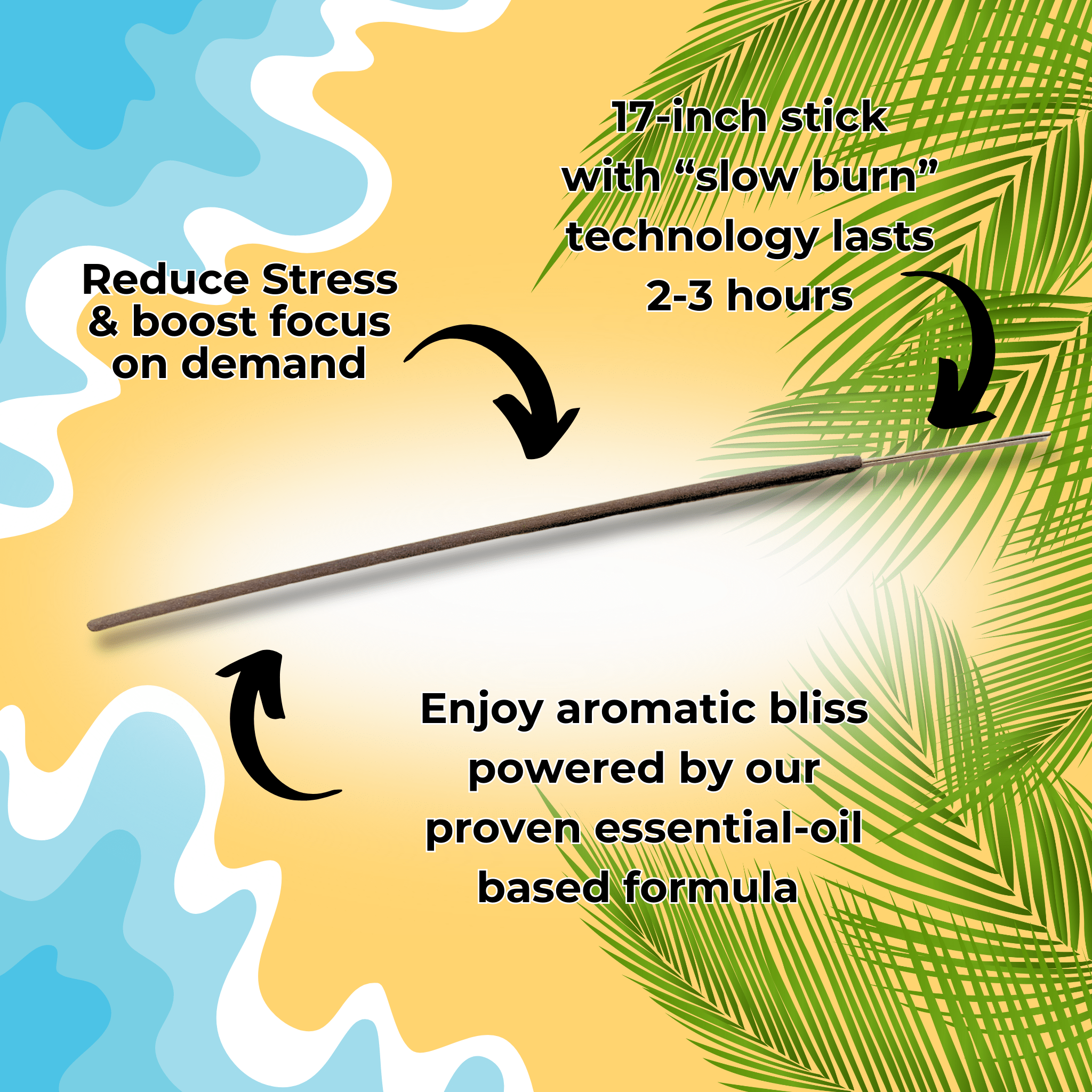 Summer Shower Long Incense Sticks - BluntPower Air Freshener