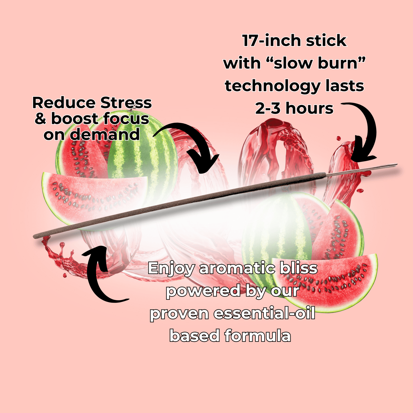 Watermelon Long Incense Sticks - BluntPower Air Freshener