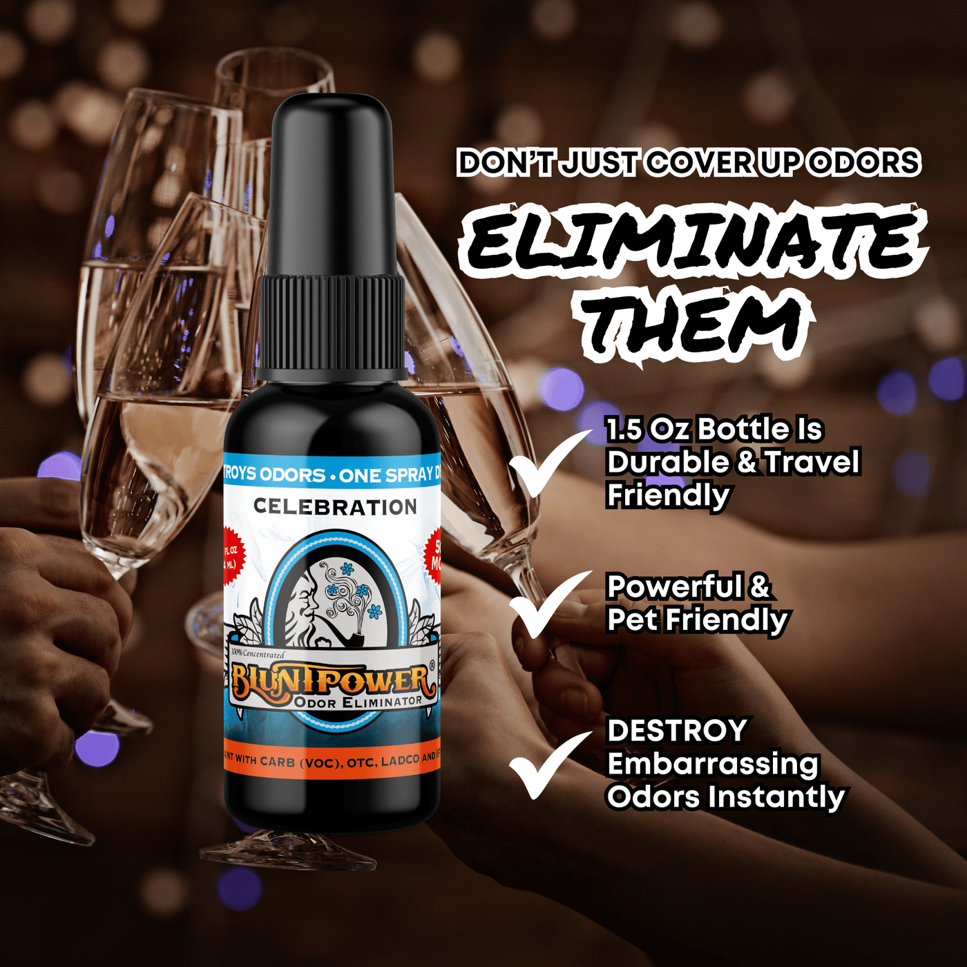 Celebration Odor Eliminator Spray - BluntPower Air Freshener