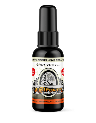 Grey Vetiver Odor Eliminator Spray - BluntPower Air Freshener