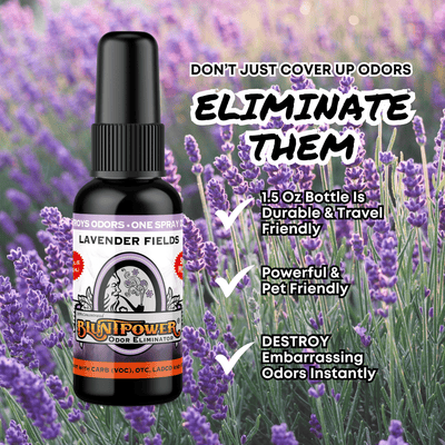 Lavender Fields Odor Eliminator Spray - BluntPower Air Freshener