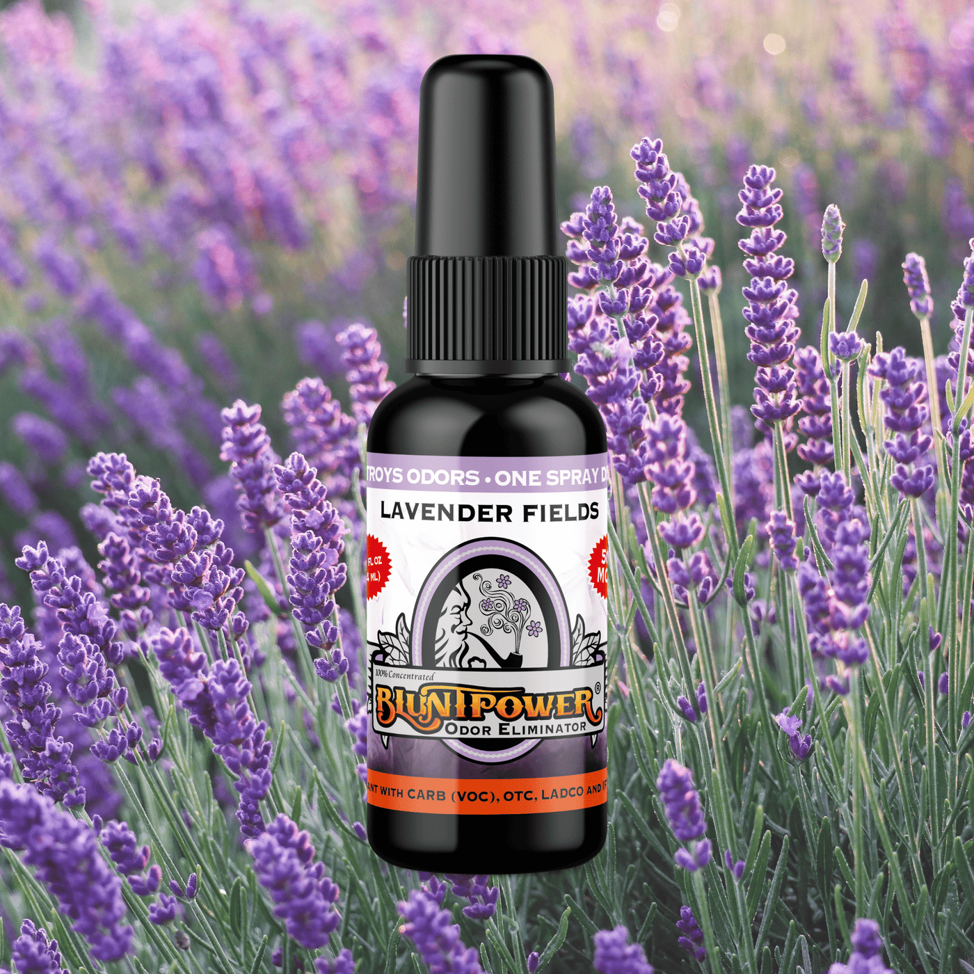 Lavender Fields Odor Eliminator Spray - BluntPower Air Freshener