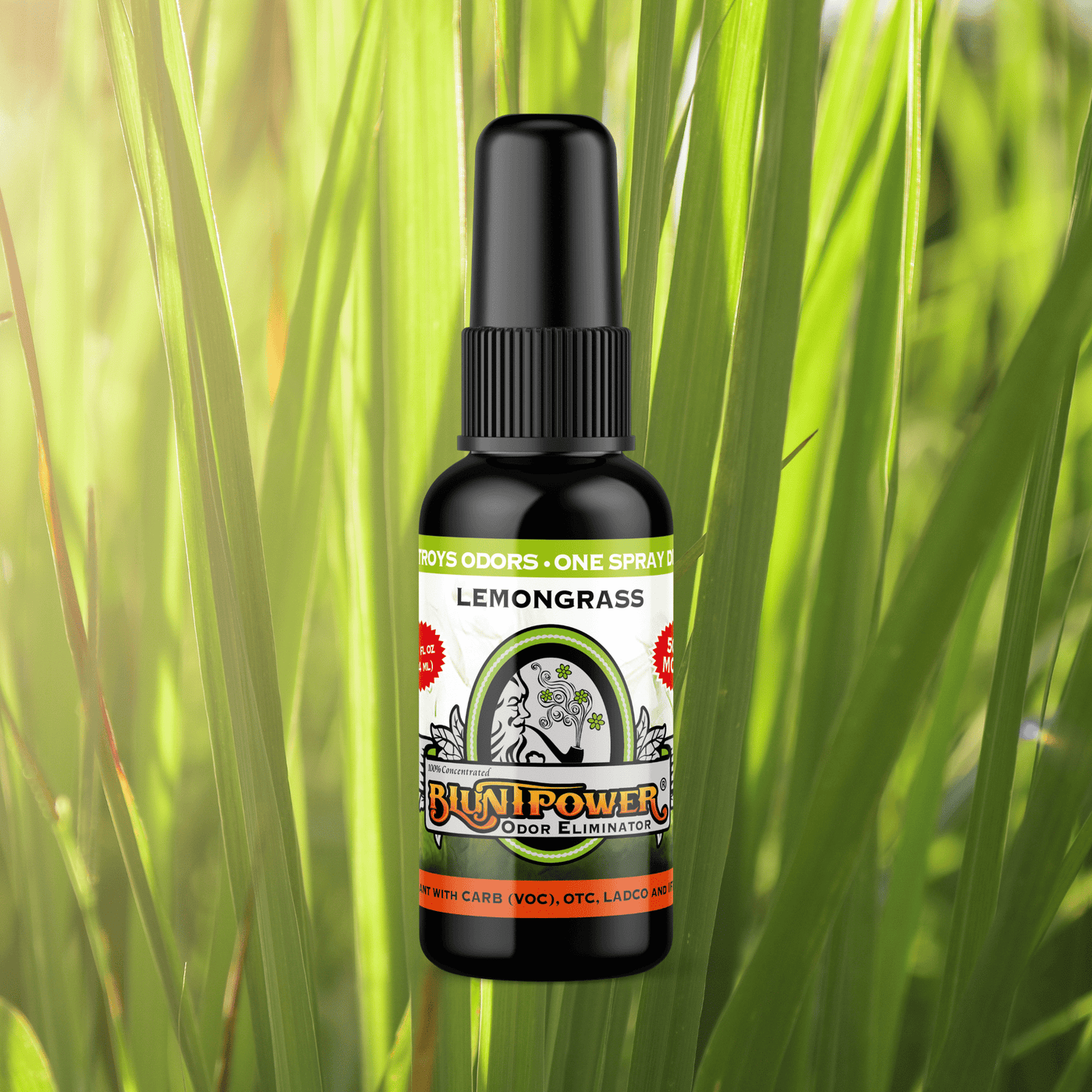 Lemongrass Odor Eliminator Spray - BluntPower Air Freshener