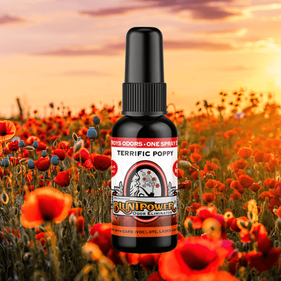 Terrific Poppy Odor Eliminator Spray - BluntPower Air Freshener