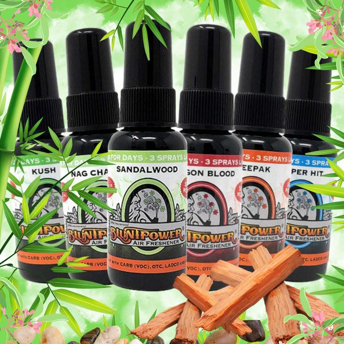 "Earthy Scent Lover's" Fragrance Set - BluntPower Air Freshener